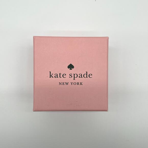 KATE SPADE NWT Emerald Earrings, Flying Colors Bezel Studs - Picture 5 of 6